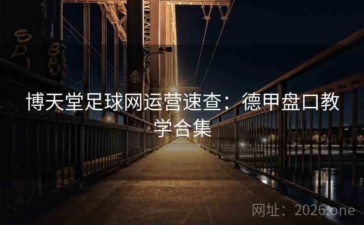 博天堂足球网运营速查：德甲盘口教学合集