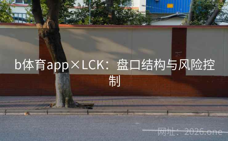 b体育app×LCK:盘口结构与风险控制