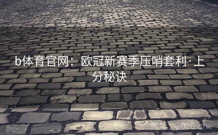 b体育官网:欧冠新赛季压哨套利·上分秘诀