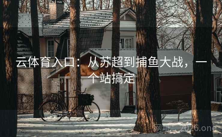 详细阅读:云体育入口:从苏超到捕鱼大战,一个站搞定 云体育入口:从苏超到捕鱼大战,一个站搞定